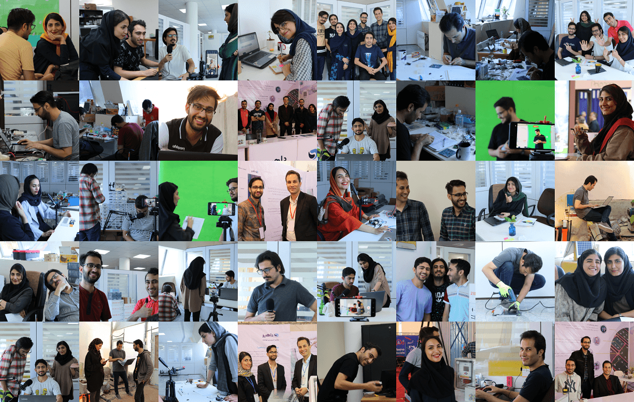 اعضای تیم متخصص شرکت فناوری اطلاعات و ارتباطات رونیکا، فعال در حوزه اینترنت اشیا (IoT) و راهکارهای هوشمند برای صنایع مختلف