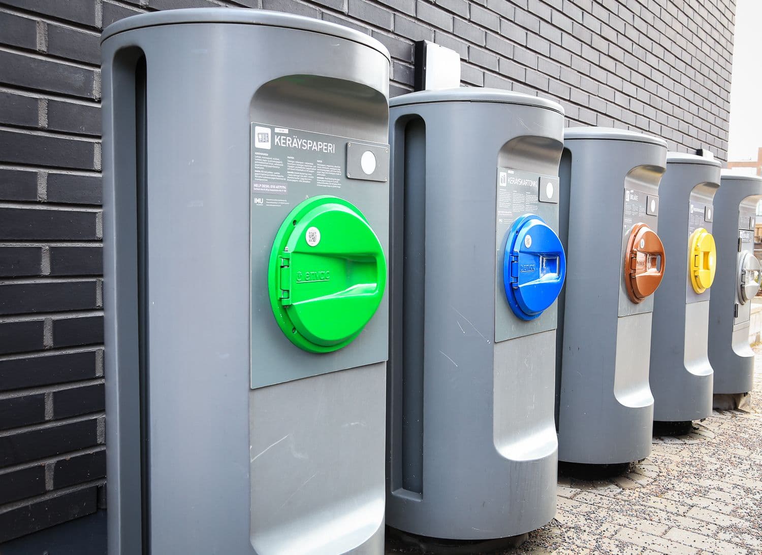 Smart recycling bins in Finland